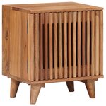 vidaXL Table de chevet faite main Marron Teck 40 x 30 x 45 cm