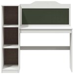 vidaXL Bureau tableau noir Blanc 120 x 45 x 118.5 cm Bois d'ingénierie