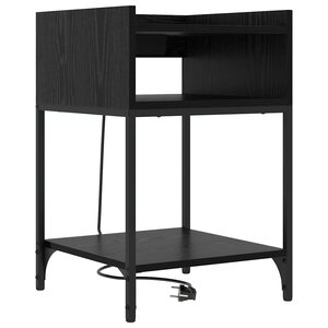 vidaXL Cabinet de chevet Chêne noir 40 x 40 x 61 cm Bois d'ingénierie