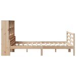 vidaXL Lit bibliothèque sans matelas 150x200 cm bois massif de pin