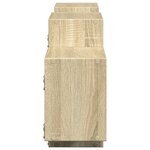 vidaXL Étagère murale chêne sonoma 129x18x42 cm bois d'ingénierie