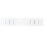 vidaXL Panier gabion avec couvercle 1000x50x150 cm fer galvanisé