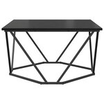 vidaXL Table basse Chêne noir 80 x 80 x 45 cm