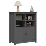 vidaXL Buffet Gris 83x41 5x100 cm Bois massif de pin