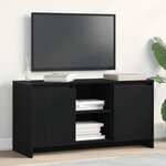 vidaXL Meuble TV Noir 102 x 37.5 x 52.5 cm Bois d'ingénierie