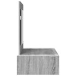 vidaXL Table de Toilette Gris 83 x 40 x 70 cm Bois d'ingénierie