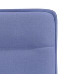 vidaXL Chaises à manger lot de 2 bleu jean tissu