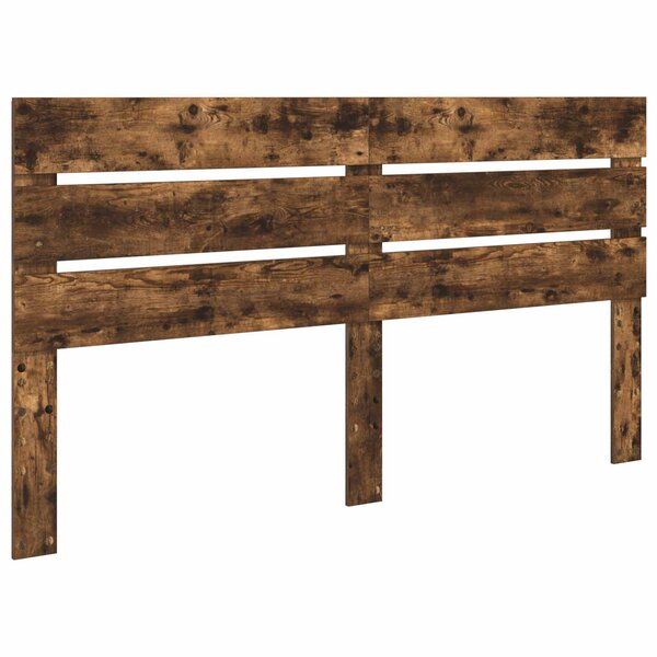 vidaXL Tête de lit Chêne fumé 200 cm Bois d'ingénierie