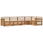 vidaXL Ensemble de canapés d'extérieur 5 pc Naturel