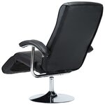 vidaXL Fauteuil TV Noir Similicuir