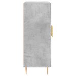 vidaXL Buffet gris béton 69 5x34x90 cm bois d'ingénierie