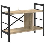 vidaXL Étagère Chêne Sonoma 75 x 30 x 58 5 cm Bois d'ingénierie