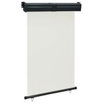 vidaXL Auvent latéral de balcon 125x250 cm Crème