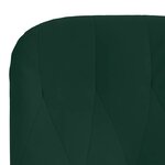 vidaXL Chaise de relaxation Vert foncé Velours