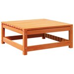 vidaXL Salon de jardin 5 Pièces cire marron bois de pin massif