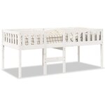 vidaXL Lit pour enfants sans matelas blanc 90x190cm bois de pin massif
