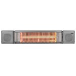 Eurom chauffage pour patio "heat and beat" 2000 w gris