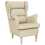 vidaXL Fauteuil crème 74x84x100 cm tissu