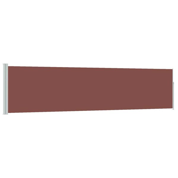 vidaXL Auvent latéral rétractable de patio 120x500 cm Marron