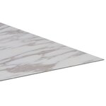 vidaXL Dalles de plancher autoadhésives 20Pièces PVC 1 86 m² marbre blanc