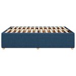 vidaXL Cadre de lit sans matelas bleu 160x200 cm tissu