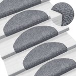 vidaXL Tapis autoadhésifs de marches 10 Pièces Gris clair 65x21x4 cm