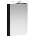 vidaXL Armoire Miroir de Salle de Bain Chêne noir 40 x 10 5 x 60 5 cm
