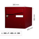 Préface 2 portes rouge pourpre brillant 3004b