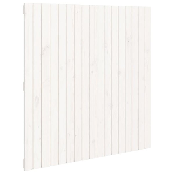 vidaXL Tête de lit murale Blanc 108x3x110 cm Bois massif de pin