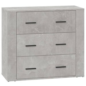 vidaXL Buffet Gris béton 80x33x70 cm Bois d'ingénierie