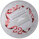 Pièce de monnaie 5 euro Italie 2020 argent BU – Olivetti Lettera 22 (rouge)