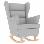 vidaXL Chaise à bascule gris nuage 74x90x102 cm tissu