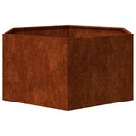 vidaXL Jardinière Rouillé 90x90x45 cm Acier corten
