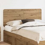 vidaXL Tête de lit Chêne artisanal 140 cm Bois d'ingénierie
