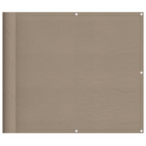 vidaXL Écran de balcon taupe 90x1000 cm 100 polyester oxford