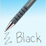 Paper mate flexgrip 4 stylos gel  pointe moyenne (0 7 mm)  encre noire