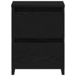 vidaXL Cabinet de chevet Chêne noir 30 x 30 x 40 cm Bois d'ingénierie