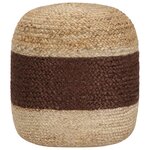 vidaXL Pouf fait à la main Marron 40 x 45 cm Jute