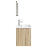 vidaXL Ensemble de meubles de salle de bain 3 Pièces chêne sonoma
