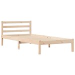 vidaXL Cadre de lit Marron 210 x 100 cm Bois massif en pin