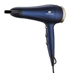 CONTINENTAL EDISON Seche-Cheveux avec diffuseur - SC2400DIF - 2400W - Fonction Ionique - 3 Températures /  2 Vitesses - Bleu & Or
