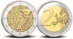 Pièce de monnaie 2 euro commémorative Pays-Bas 2022 BE - Programme Erasmus