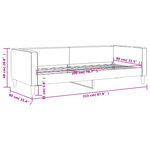 vidaXL Lit de repos taupe 80x200 cm tissu