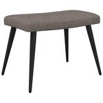 vidaXL Chaise de relaxation avec tabouret Taupe Tissu