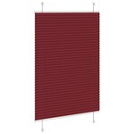 vidaXL Store plissé rouge bordeaux 85x100 cm largeur du tissu 84 4 cm