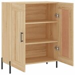 vidaXL Buffet chêne sonoma 69 5x34x90 cm bois d'ingénierie