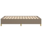 vidaXL Cadre de lit sans matelas taupe 120x200 cm tissu
