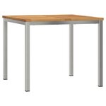 vidaXL EnsembledeRepasdeJardin Marron AcaciaMassif