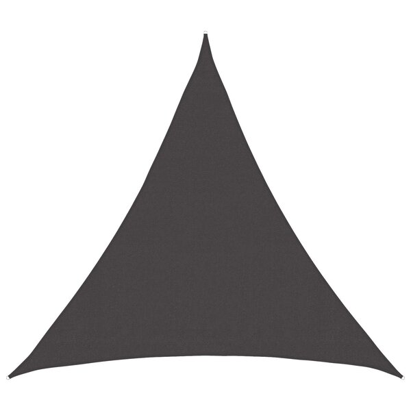 vidaXL Voile d'ombre 2 x 2 x 2 m HDPE Triangulaire Anthracite