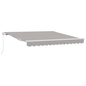 vidaXL Auvent Gris clair 300 x 250 x 165 cm Polyester